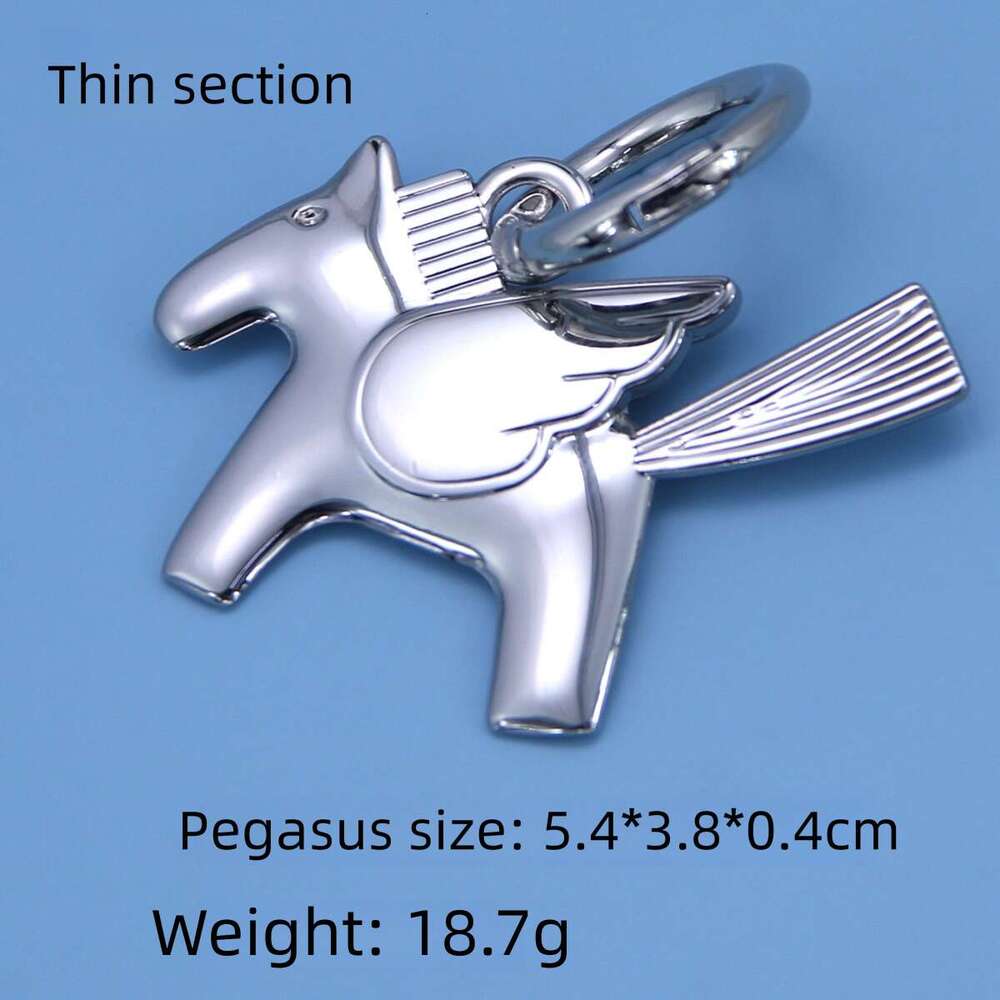 Alloy Backpack Keychain Trendy Little Pegasus Pendant Bag Decoration Car Hanging Ornament