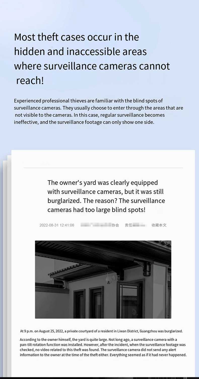 V380 3-lens 4G panoramic surveillance mobile phone with remote high-definition intelligent Wi-Fi waterproof pan-tilt 360-degree camera X250110