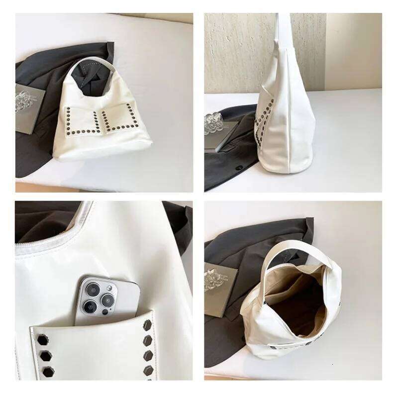 Ladies Underarm Fashion Girls Trend PU Leather Shoulder Simple Design Style Large Capacity Women's Tote Bag C260204