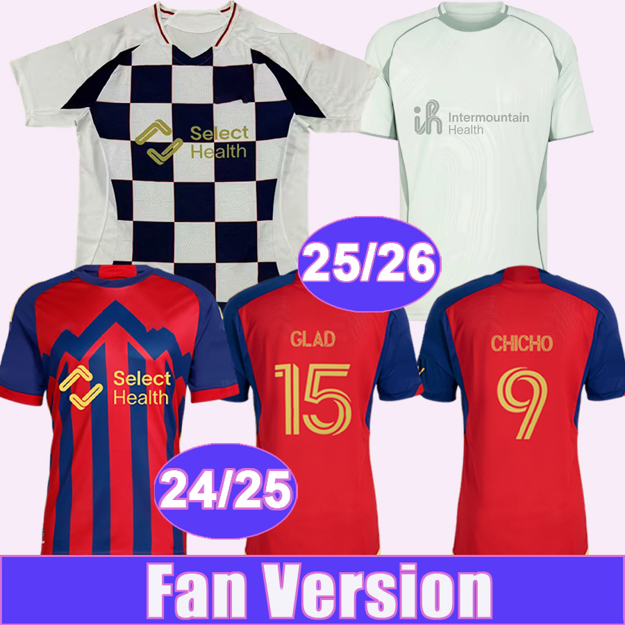 25 26 Real GOZO KEITEL Mens Soccer Jerseys Salt BELL OJEDA RUIZ LUNA ENELI GLAD MACMATH Lake Home Away Training Wear Football Shirt Adult Uniforms