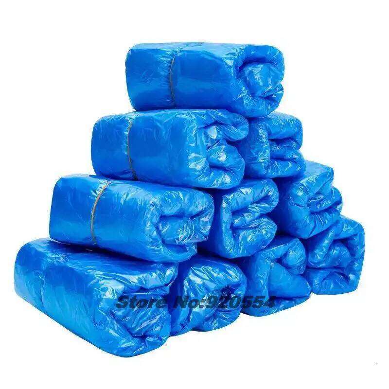10/50/100pcs Plastic Disposable Overshoes Outdoor Rainy Day Carpet Cleaning Waterproof Shoe Covers S260204
