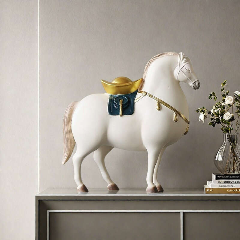 Cross-Border New Chinese Style Lucky Money Ceramic Ornament for Living Room, Wine TV Cabinet, Office Decoration