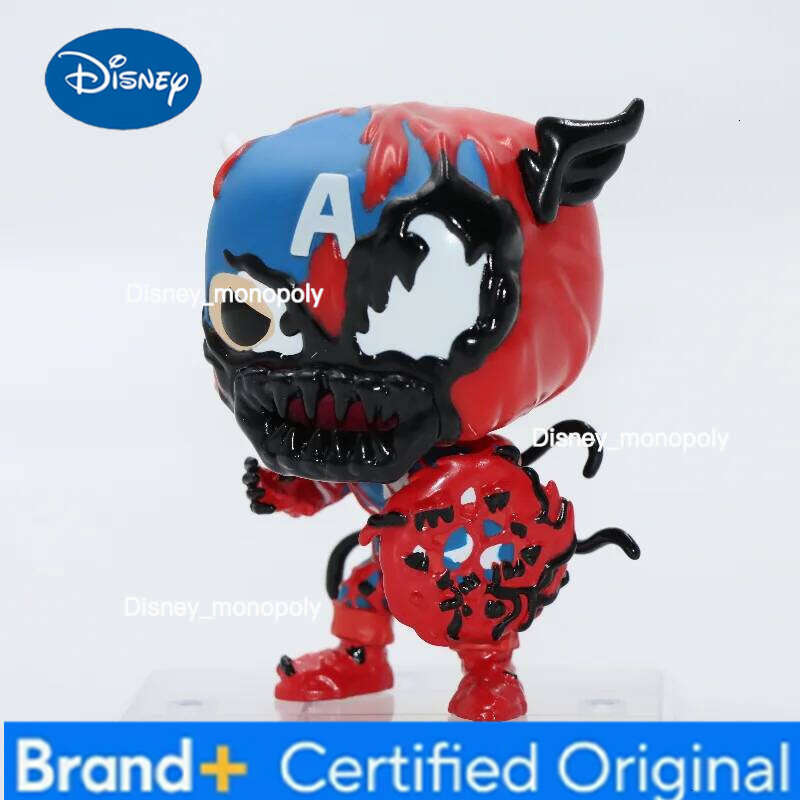 Disney Funko Pop Original MARVEL CARNAGE CAPTAIN AMERICA #1436 Action Figure Doll Toys Gift for Boys Collectible Desktop Model Decor H260205