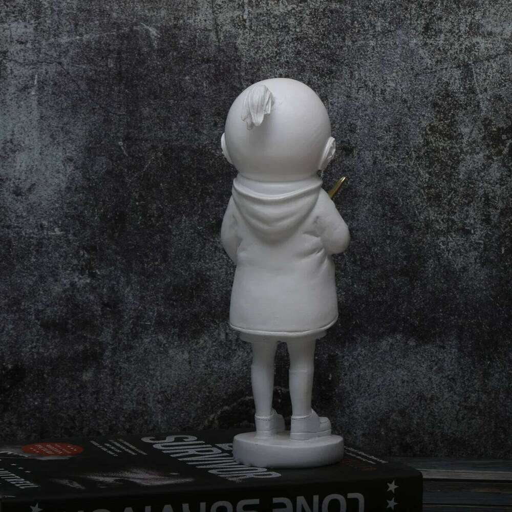 1pc Cross border best-selling Banksy Deepsea girl resin handicraft Home living room porch TV cabinet decorations S260204