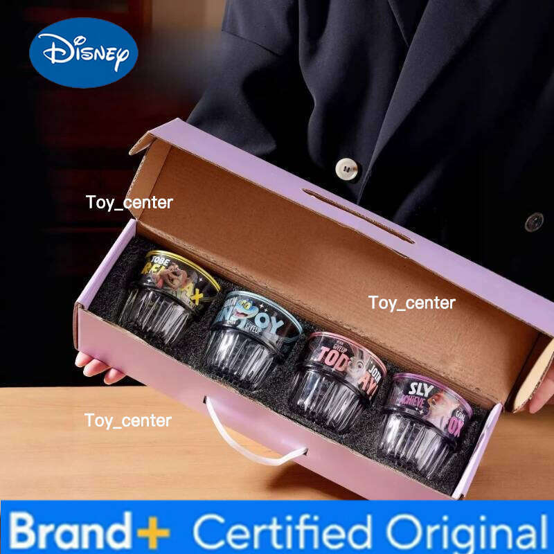 Disney Zootopia2 Cartoon Anime Cute Set Judy Nick Coffee Milk Wine Cup Household Glass Drinkware Gift for Girls H260205