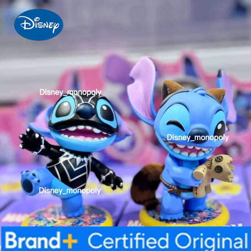Disney New Blind Hottoys Comic Stitch Cosbi Mini Series Mysterious Box Cute Action Figure Ornament Toy Surprise Gift H260205