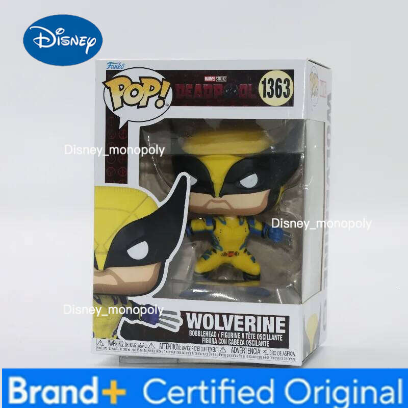 Disney Original Funko Pop Deadpool Wolverine Bobblehead #1363 Action Figurine Model Toy Limited Edition Vinyl Figure Kids Gift H260205
