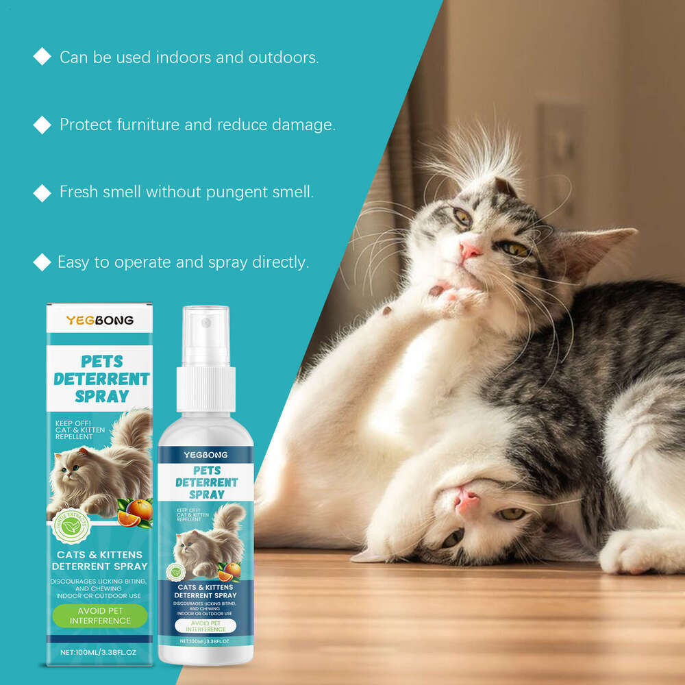 Yegbong Cat Indoor Restricted Area Pet Repellent Anti-Scratch Bite Furniture Sofa Spray S260203