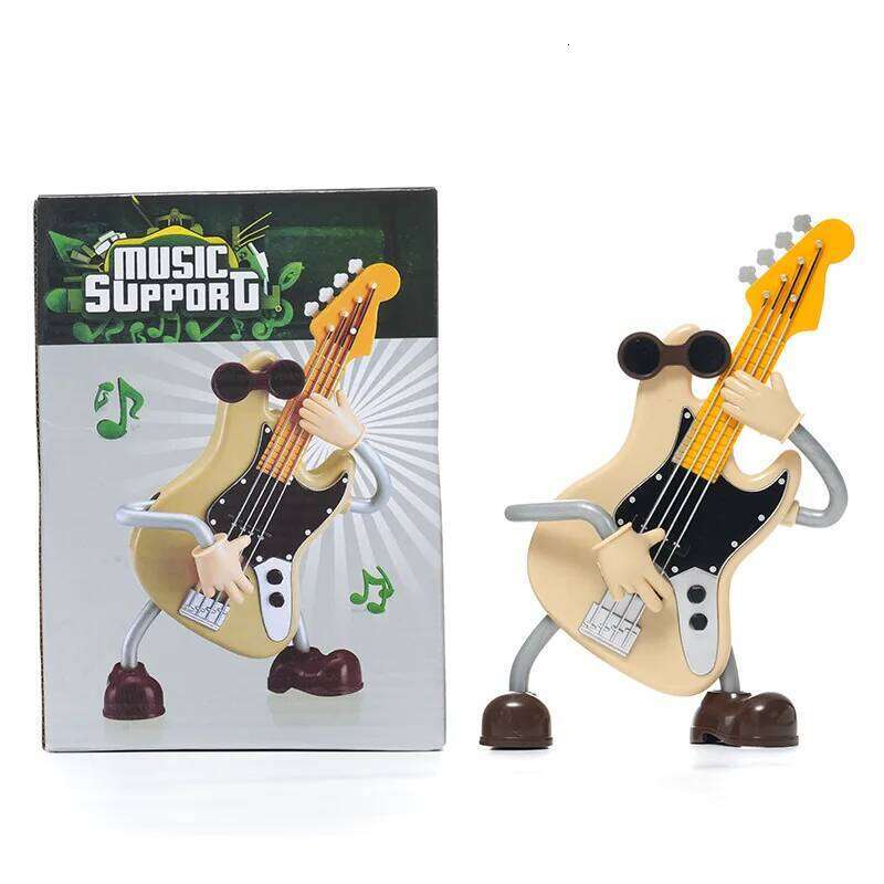 Creative Rocking Music Box, Featuring Guitar And Violin Design, A Perfect Birthday Couple's Holiday Gift, Or Livin S260204