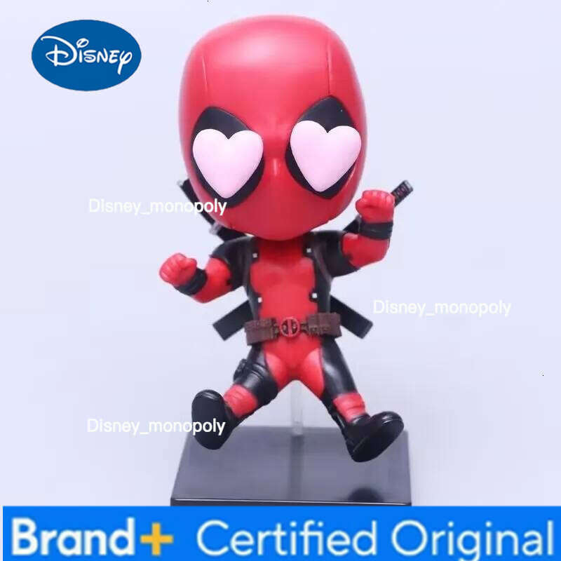 Disney 6pcs/set Marvel X-MAN DeadPool Super Hero Cute Version Figure Model Toys Desktop Decorations Birthday Gifts Boy 11.5cm H260205