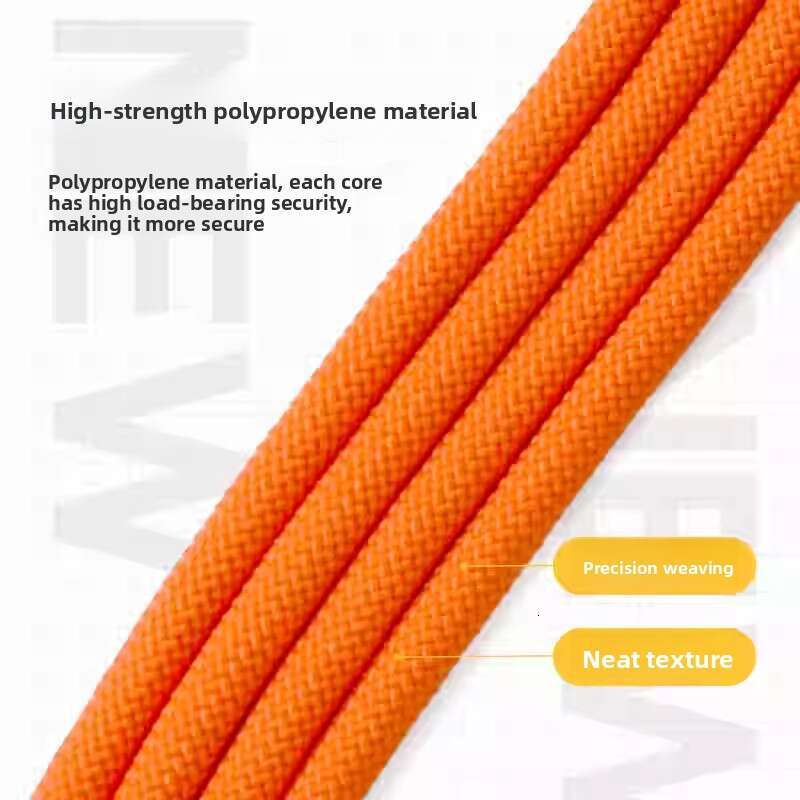 Outdoor hiking safety rope, lightweight and wear-resistant, emergency escape and fall prevention rescue rope for hiking and rock climbing