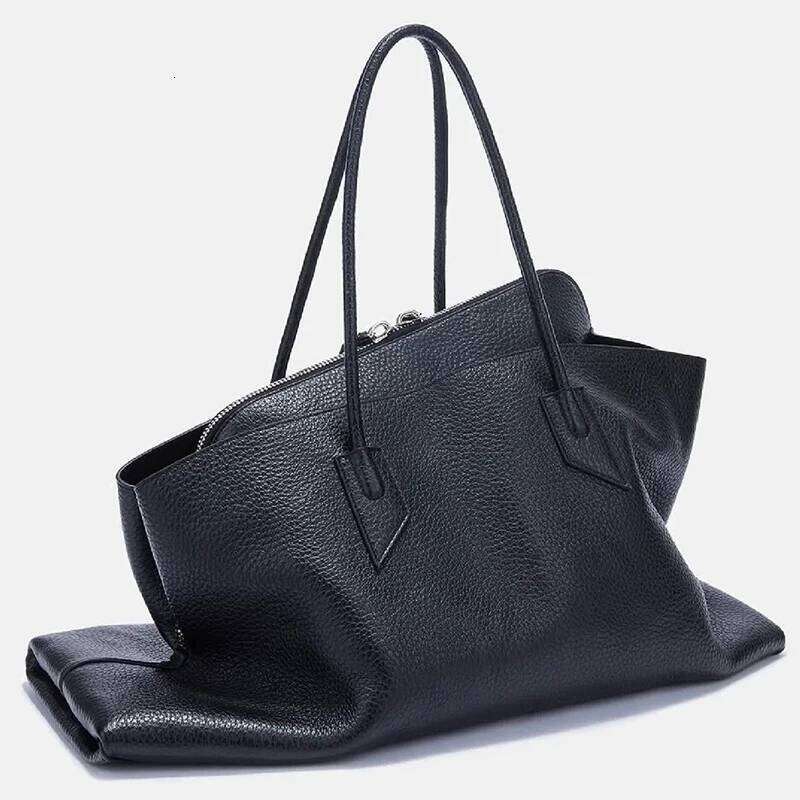 Crocodile Pattern Large Capacity Tote Women's Pleated Leather Shoulder Female Daily Commuter Bag 2025