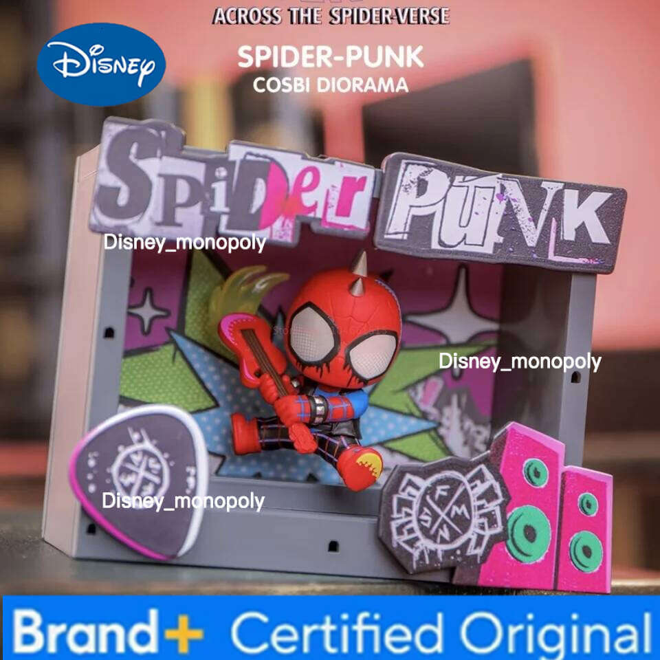 Disney Genuine Hot Toys Spider Man Universe Series Blind Anime Pvc Figure Mysterious Surprise Box Model Doll Toy Xmas Gifts Decor H260205