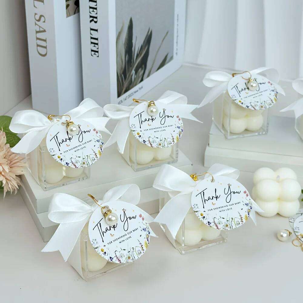 10/20sets Unique Scented Bubble Candles, Elegant Soy Wax Candles for Wedding Favors, Baby Shower Gifts, Party, Home Decorations S260204
