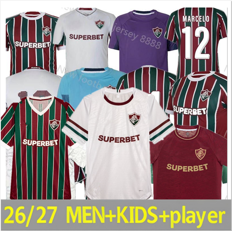 26 27 Fluminense Soccer Jerseys GANSO ANDRE JOHN KENNEDY KENO MARTINELLI ALEXSANDER Home Away Special editions 26 27 Home