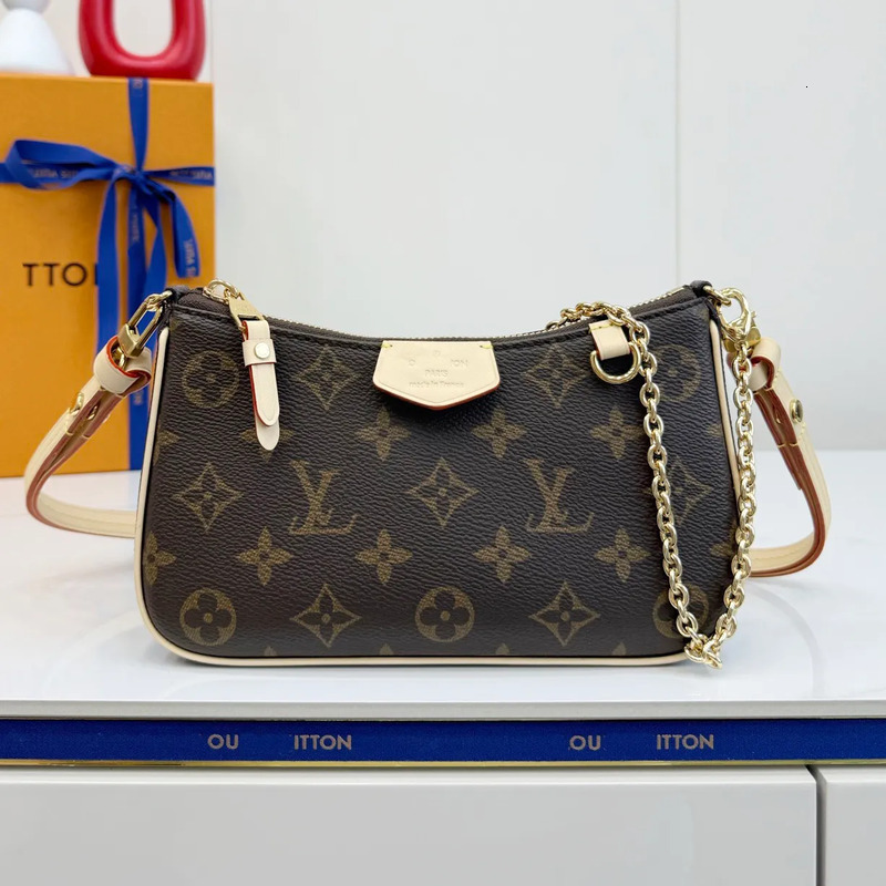 Easy High Quality Women's handbag Purse Crossbody Cowhide Shoulder Chain Embossed Black Shopping Bag Luxury Designer a