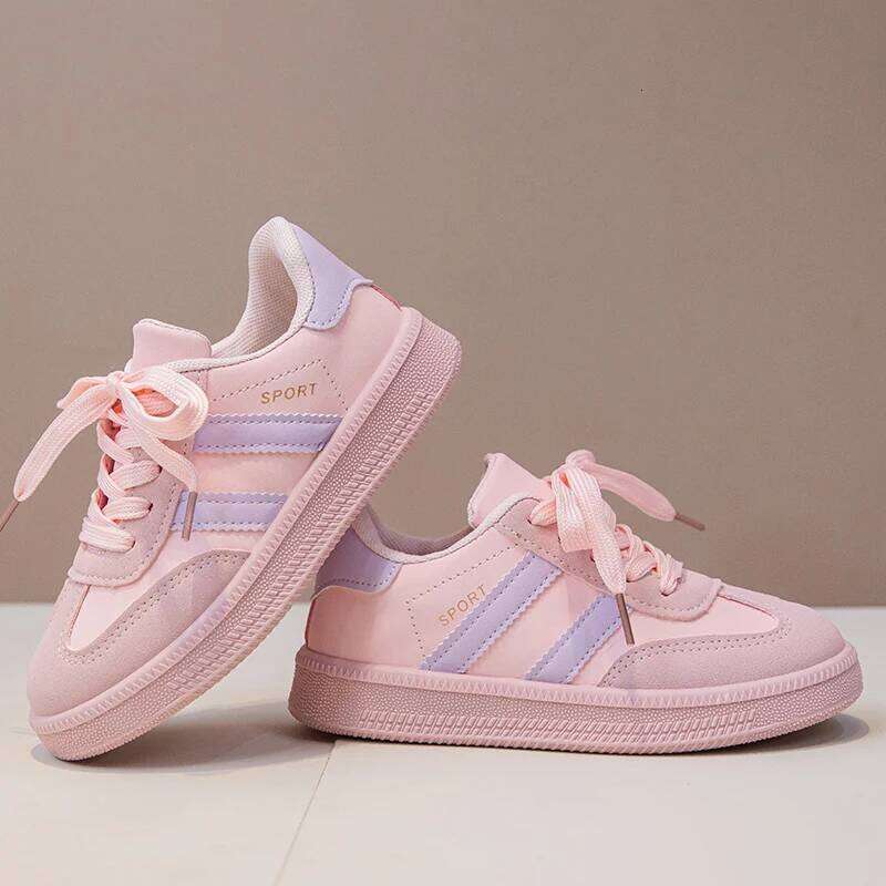 Children Tennis Shoes New Simple Kids for Girls Patchwork Boys Causal School Running Sneakers Non-slip 26Y0205