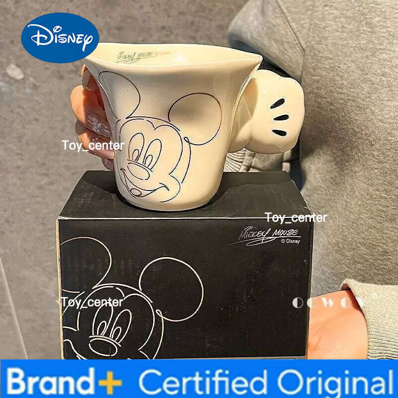 Disney Mickey cartoon cute ceramic mug creative personalized premium couple coffee water cup festival gift wholesale H260205