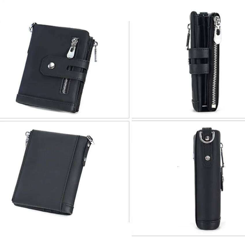 Genuine Men Women Short Wallets Real Cow Leather Wallet Billfold Slim Holders Inserts Coin Purse Wholesale Z260205