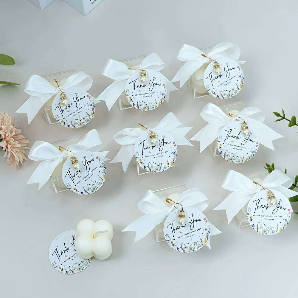 10/20sets Unique Scented Bubble Candles, Elegant Soy Wax Candles for Wedding Favors, Baby Shower Gifts, Party, Home Decorations S260204