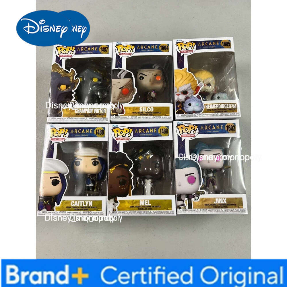 Disney FUNKO POPJinx Vi Caitlyn Mel Viktor Anime ArcaneLeague of Legends Limited Edition Vinyl Figure Collect Decoration Toy H260205