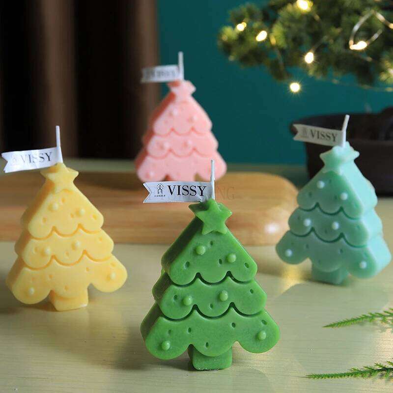 Valentine's Day Decorations Small Aromatherapy Romantic Candlelight Dinner High-End Christmas Tree Candles S260204 a40