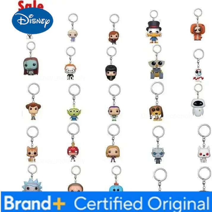 Disney Funko POO Keychain Frozenn 2 Elsa Anna Olaf Story Pixar EVE WALL-E Toys Doll Game of Jon Snow Sailor MoonThrones Toy H260205
