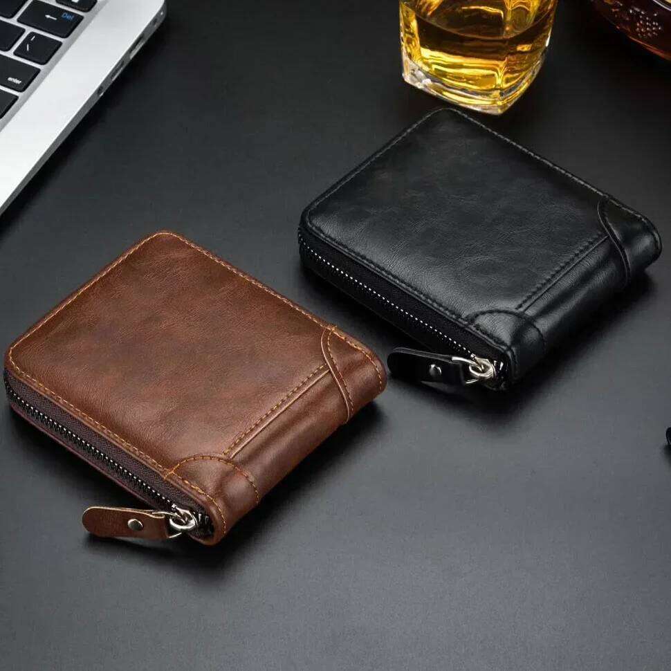 Unisex Retro Vintage Wallet European and American Horizontal Style PU Leather Multi Functional Coin Card Holder Wallets Z260205