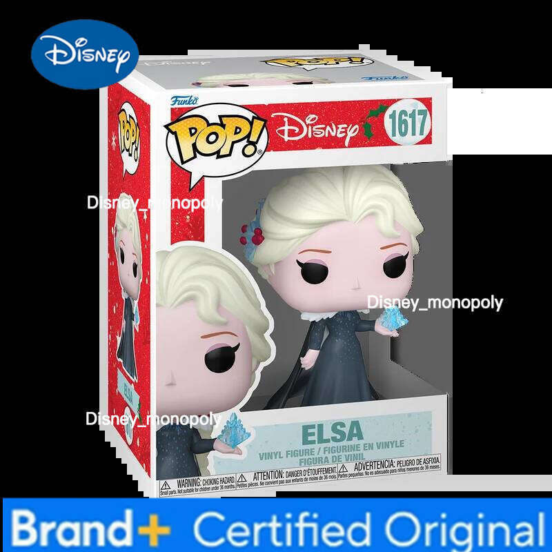 Disney Elsa Figures Winter Outfit #1617 Funko Pop! 4.2 inch Vinyl Figure Collectible Limited Edition Figurine Toy Gifts H260205