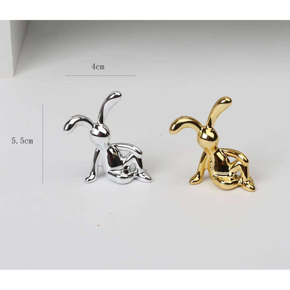 Cartoon Animal Car Interior Center Console Creative Rabbit Ornament Personality Room Dining Table Desk Decoration S260204