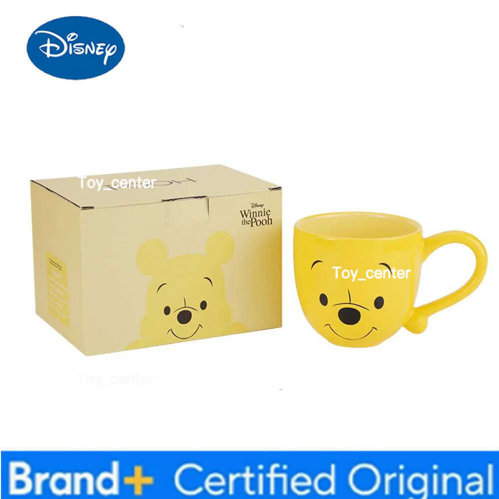 Disney Mickey Pooh Pattern Large Capacity Creative Design Water Breakfast Colorful Cartoon Style Mug for Home Office Cup H260205