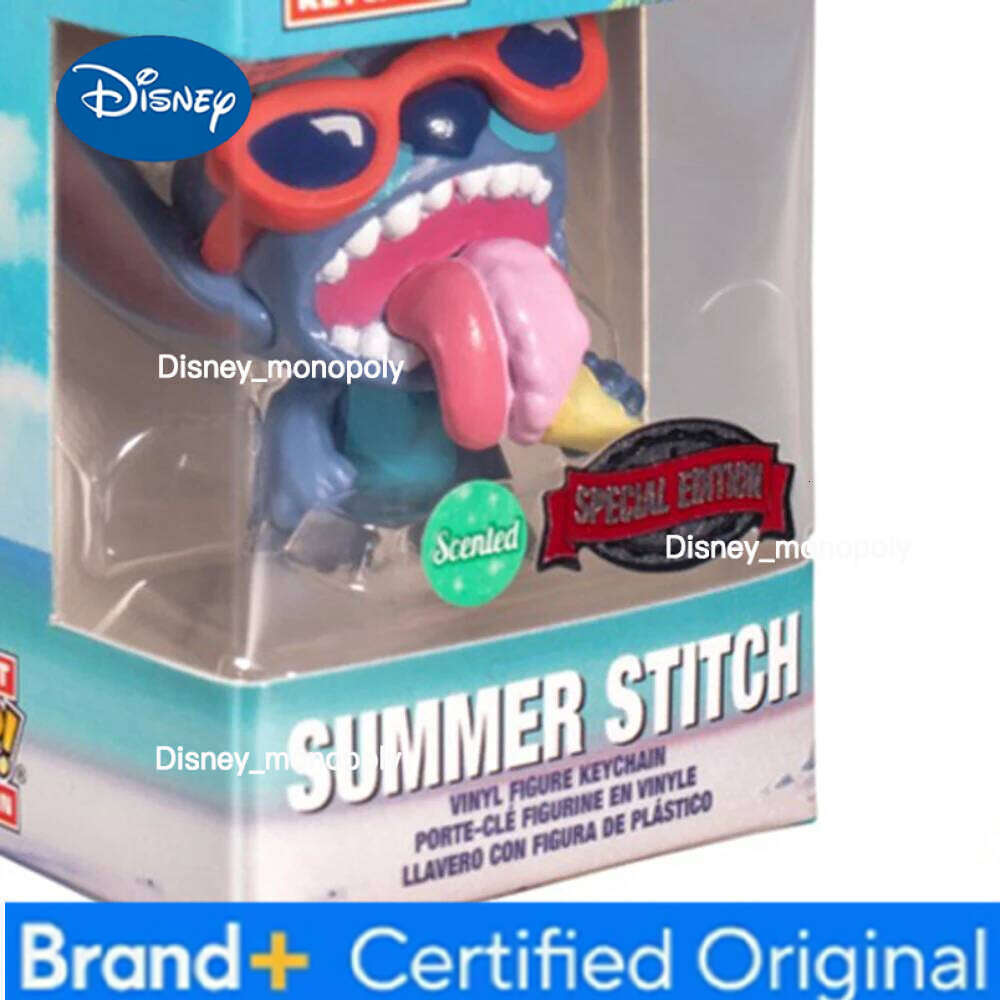 Disney Pocket Keychain Scrump Summer Stitch Figure Model Toy H260205