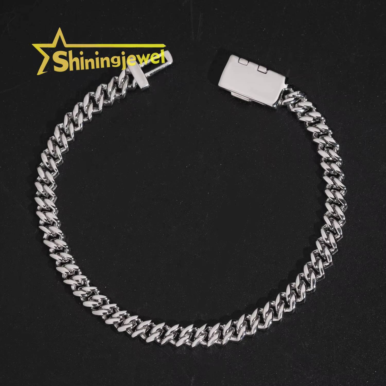 One Row 5mm Smallest Cuban Chain Iced Out Jewelry Moissanite Cuban Necklace Bracelet Custom Hip Hop Diamond Cuban Links