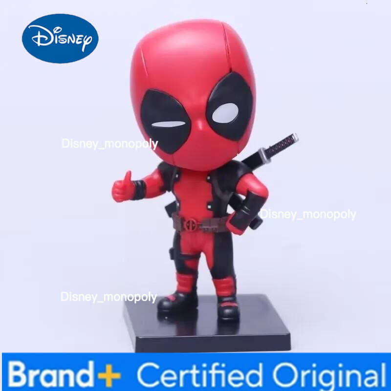 Disney 6pcs/set Marvel X-MAN DeadPool Super Hero Cute Version Figure Model Toys Desktop Decorations Birthday Gifts Boy 11.5cm H260205