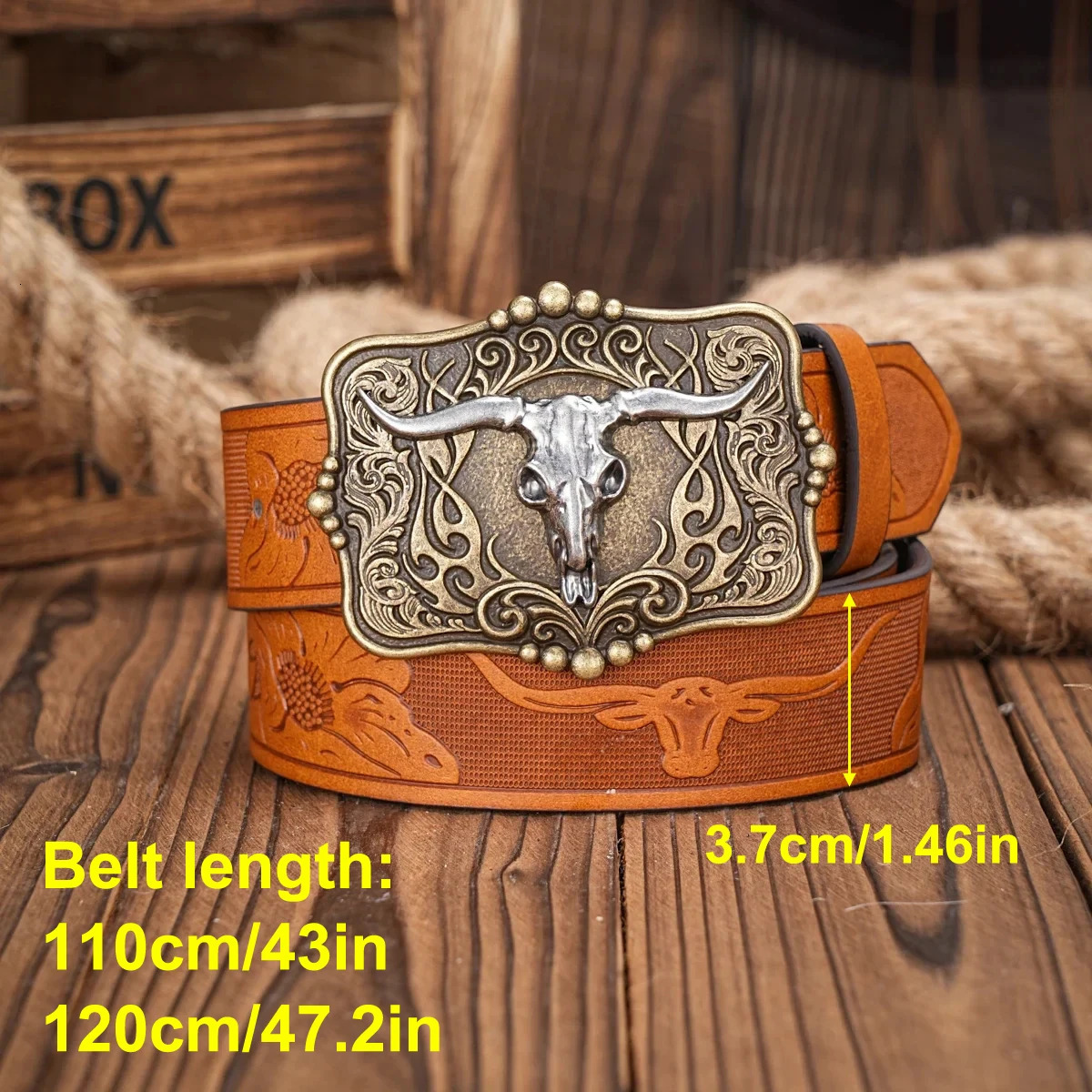 Womens Mens Western Belt Cowboy Cowgirl Country Belt for Jeans Pants Christmas Gift 260124