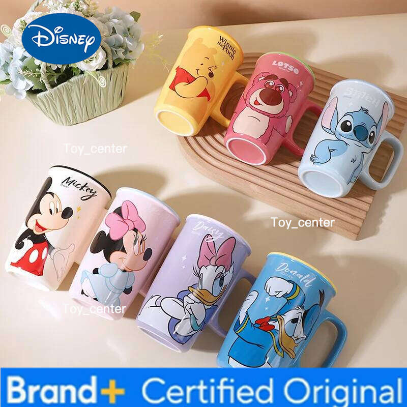 Disney Stitch Mug Women's High Beauty Home Ceramic Milk Coffee Cup Cute Creative Couple Birthday Gift for Girls H260205