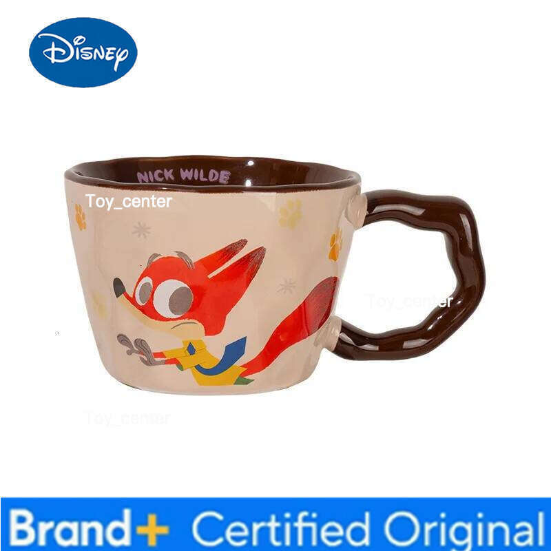 Disney Zootopia Mug Judy Nick Couple Tumbler Romantic Valentine'S Day Gifts For Lovers Ceramic Coffee Cup H260205