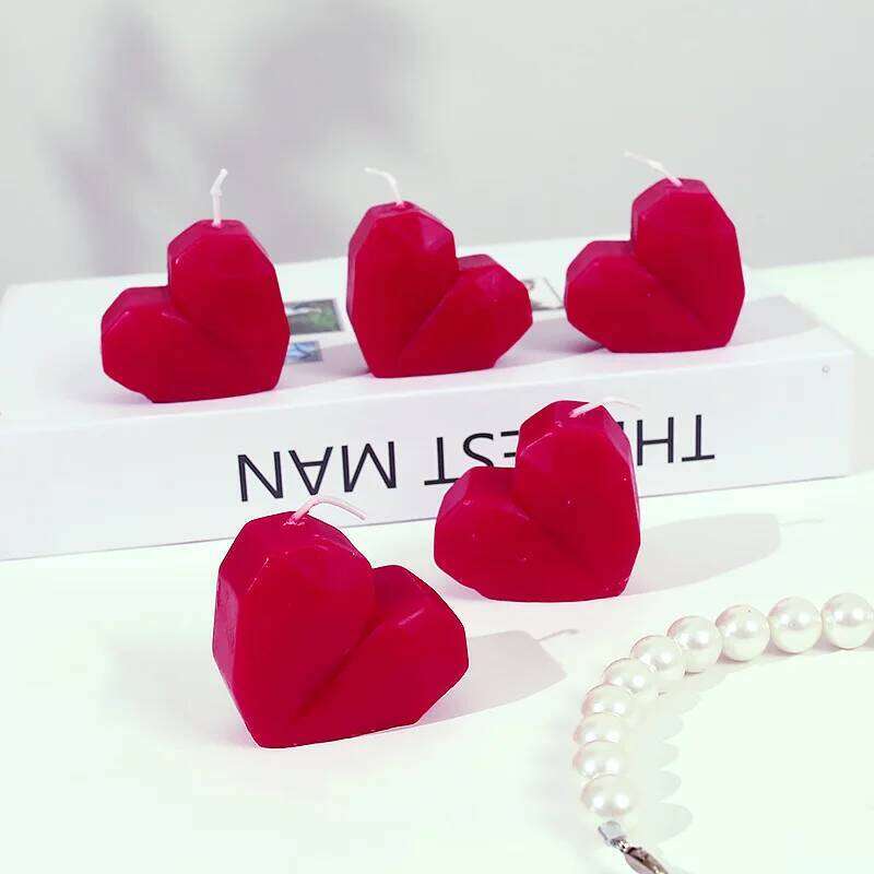 Valentine's Day, Wedding, Qixi Festival Gifts: Handmade Romantic Heart Scented Candles | Creative Souvenir S260204