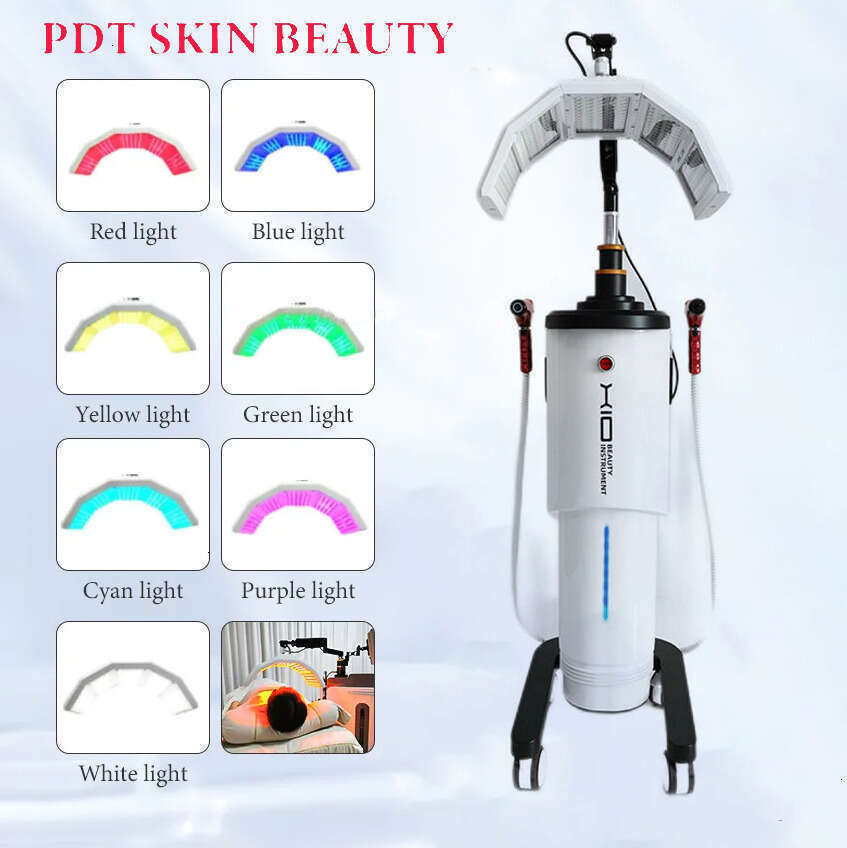 New Upgrade Photodynamic Skin Beauty Smoothing Scar Acne Repairing Thermotherapy Face Lifting Acne Treatment 273Pcs Lamps LED 3 In 1 Vertical Salo