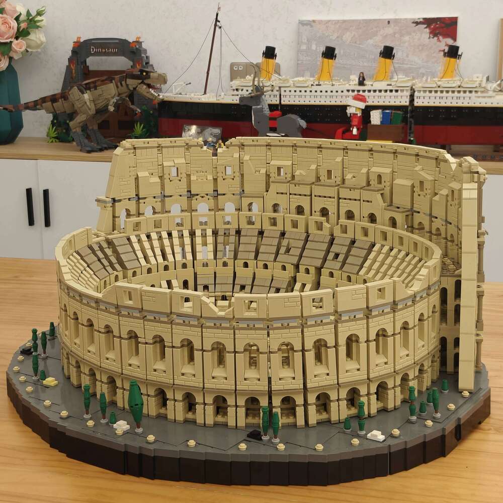 IN STOCK 9036Pcs 86000 Architecture City The Italy Roman Colosseum Model Building Blocks 10276 Bricks Kids Toys Christmas Gifts X260205 - view 4