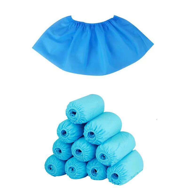 100PCs a pack Disposable Non-woven Household Foot Dustproof Non-slip shoe Cover Children Students Adult S260204