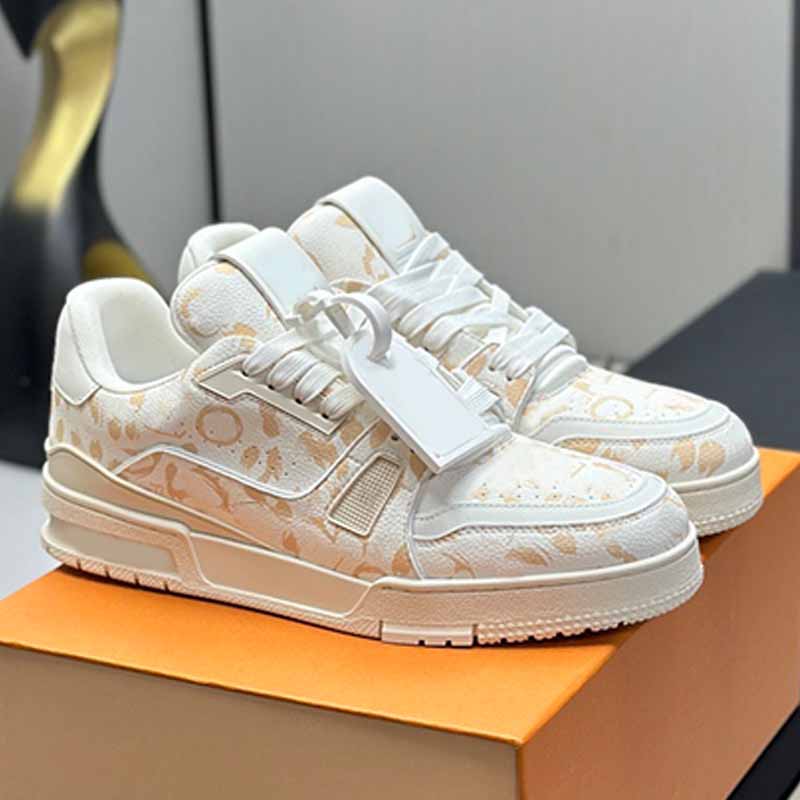 1AJJU Fashion Sneakers Trendy Feminine grained calf leather Leopard print sports shoes Luxury Men vintage basketball sneakers technical rubber outsole