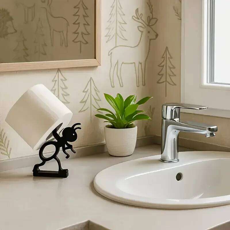 Ant Tissue Holder with Stable Base, 2 Creative Shapes. Unique Home Decor for Bathroom, Living Room, Bedroom. Ideal Gift Idea. S260204