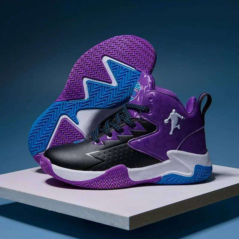 2026 New Children Basketball Shoes for Boys Girls Kids Teenagers Breathable Non-slip Lace Up Indoor Outdoor Training Sneakers Tenni 25H1219 - view 3