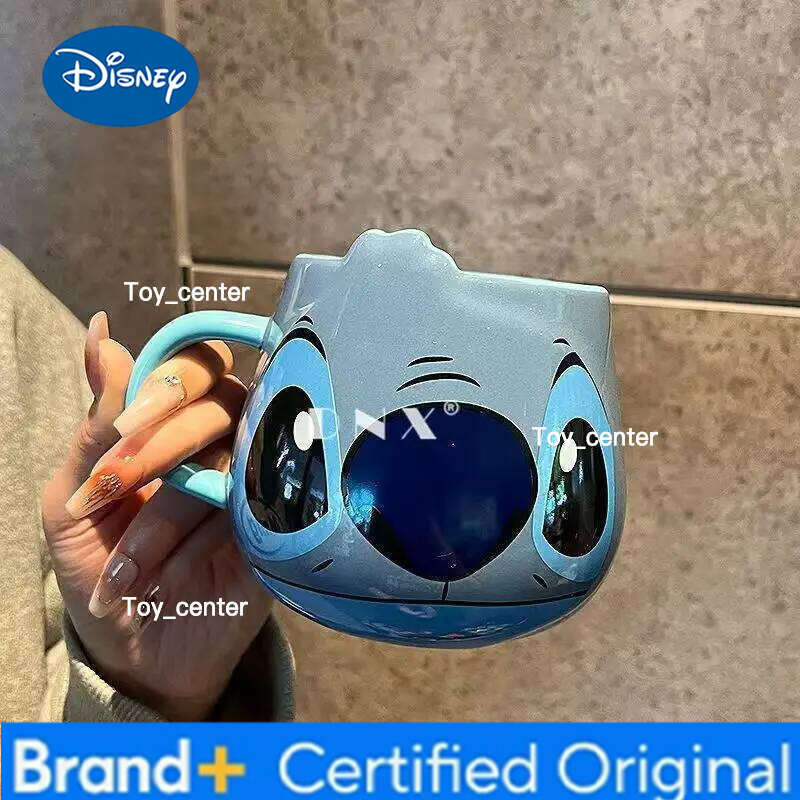 Disney Anime Stitch High-Looking Fashion Creative Pattern Couple Milk Drinking Coffee Ceramic Mug Birthday Office Water Cup Gifts H260205