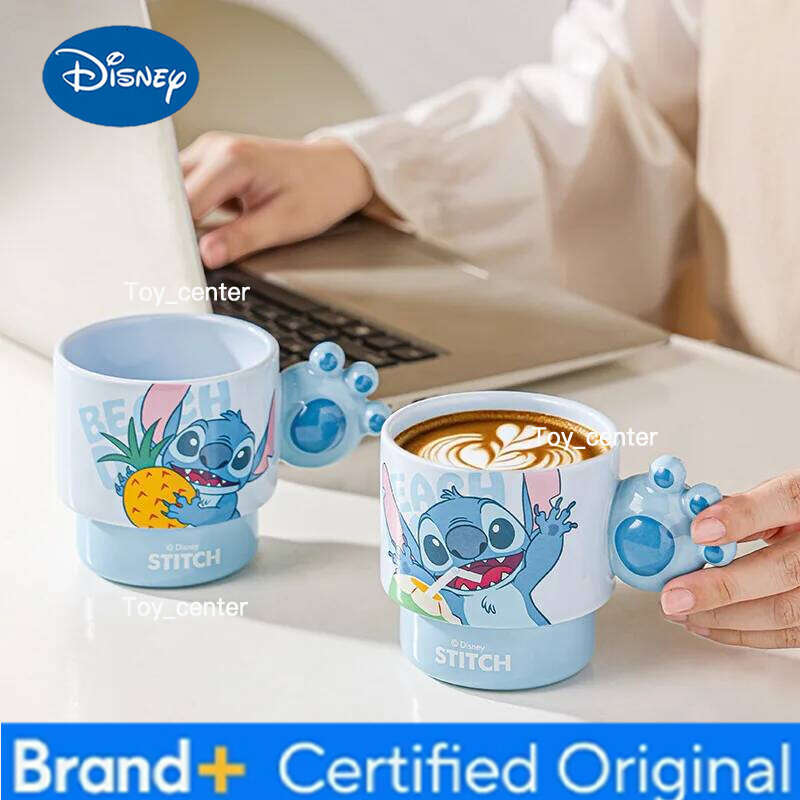 Disney Stitch Mug Office Coffee Stackable Ceramics Mugs High Value Couple Cups Student Hot Water Cup Festival Gift H2602051
