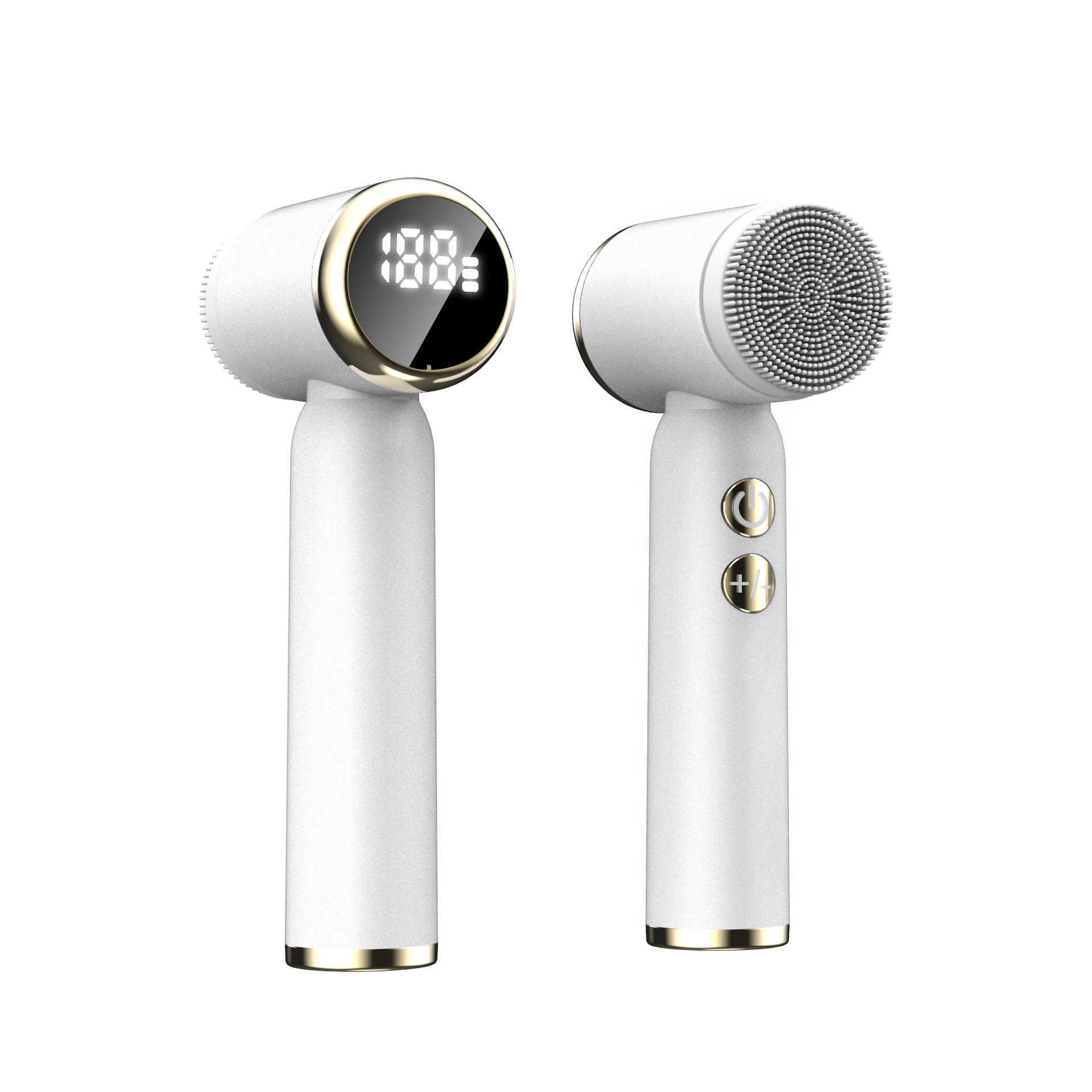 Electric Face Scrubbers 6 In 1 Ultrasonic Electric Face Cleansing Brush Compress Therapy Facial Exfoliating Pore Cleaner Blackhead Removal L230920