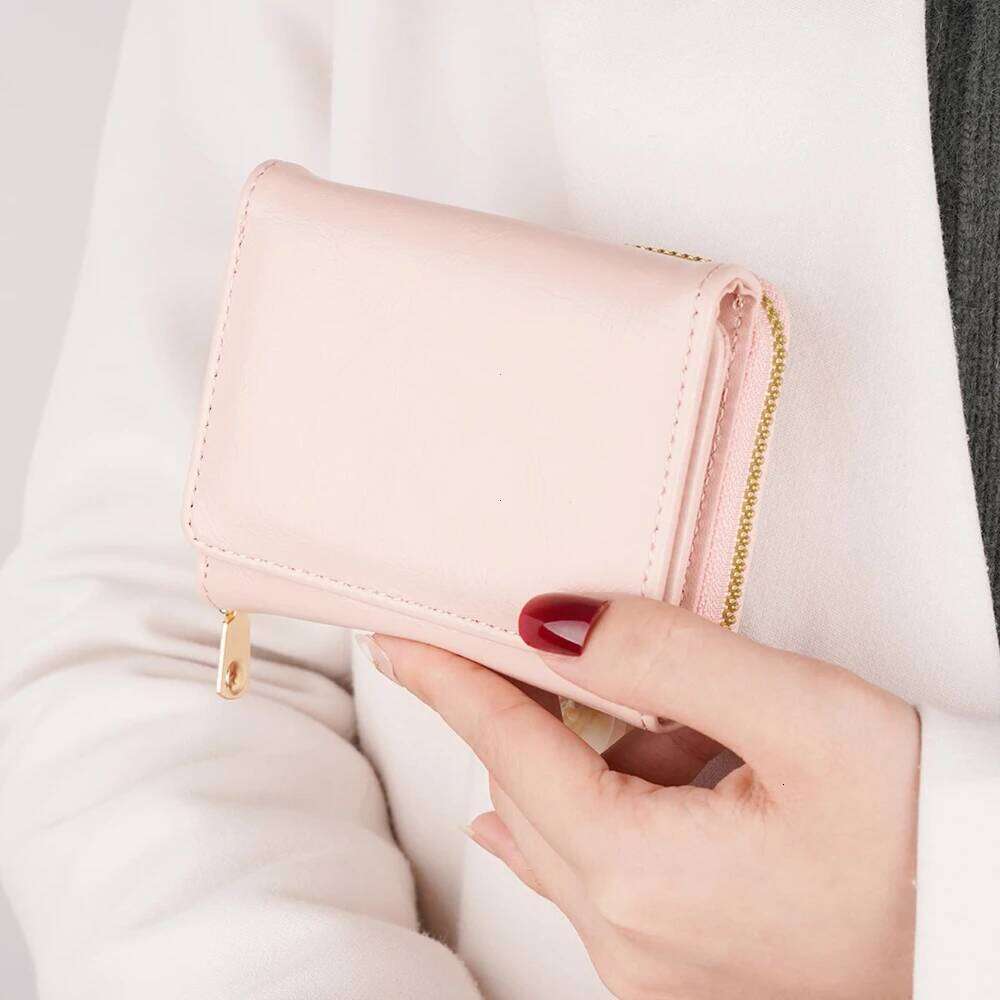 1pc Ladies' Short Wallet Suitable Work & Business ID Christmas Gift For Young Girls Women White-Collar Z260205