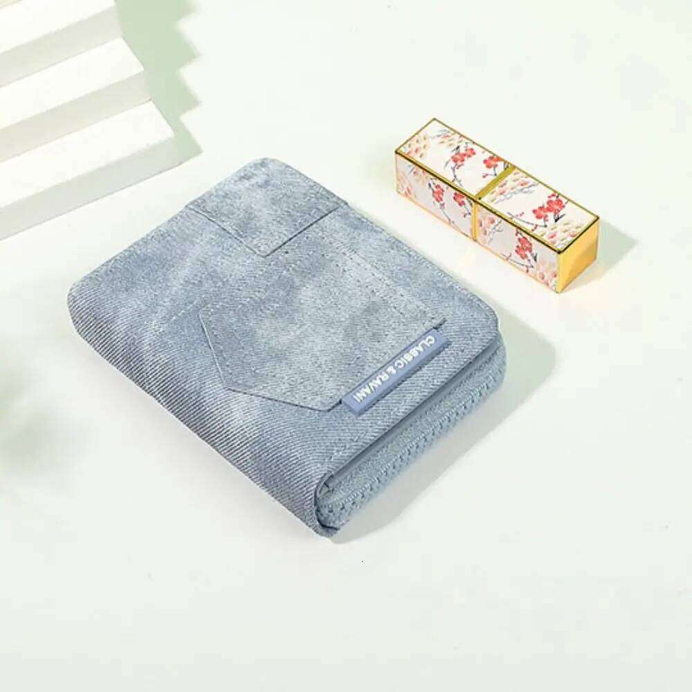 Multiple Slots Cowboy Short Korean Style Retro Mini Coin Money Clip Pocket Purse PU Leather Fold Wallet Girls Z260205