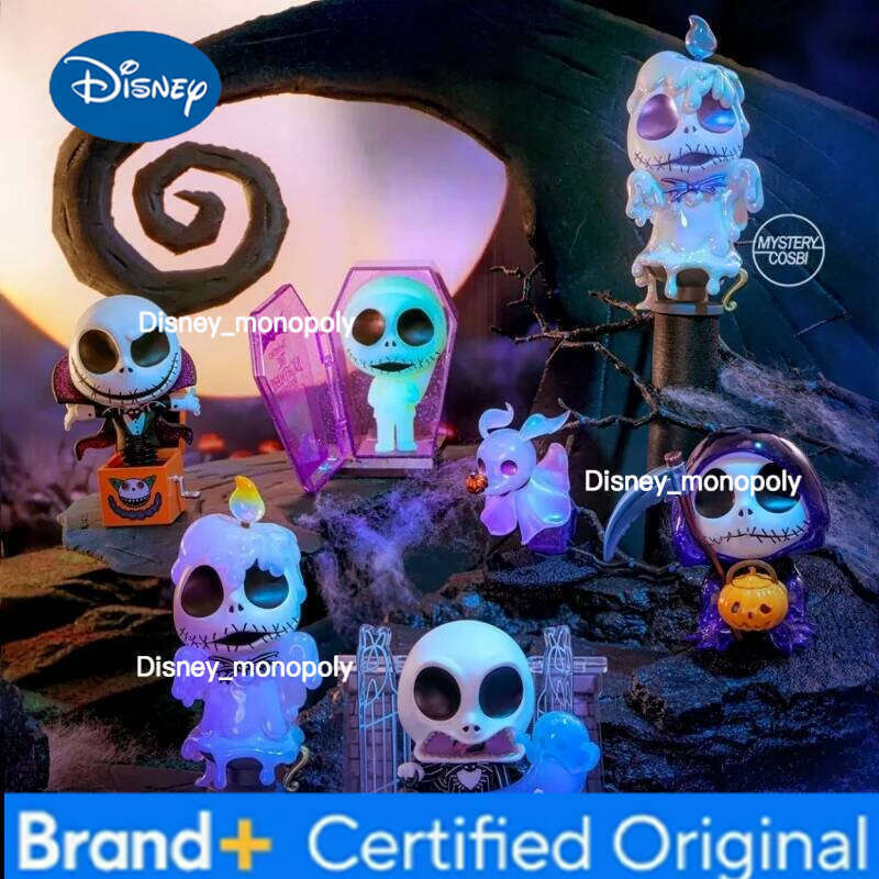 Disney IN STOCK Hot Toys Cosbi The Nightmare Before Christmas Blind Box Vol.3 Collection Anime Figure Mystery Toy Halloween Gift H260205